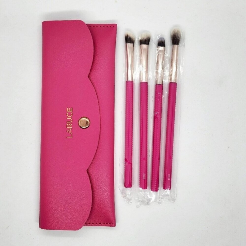 LARUCE BEAUTY Kayla 4-Piece Eye Makeup Brush Set.